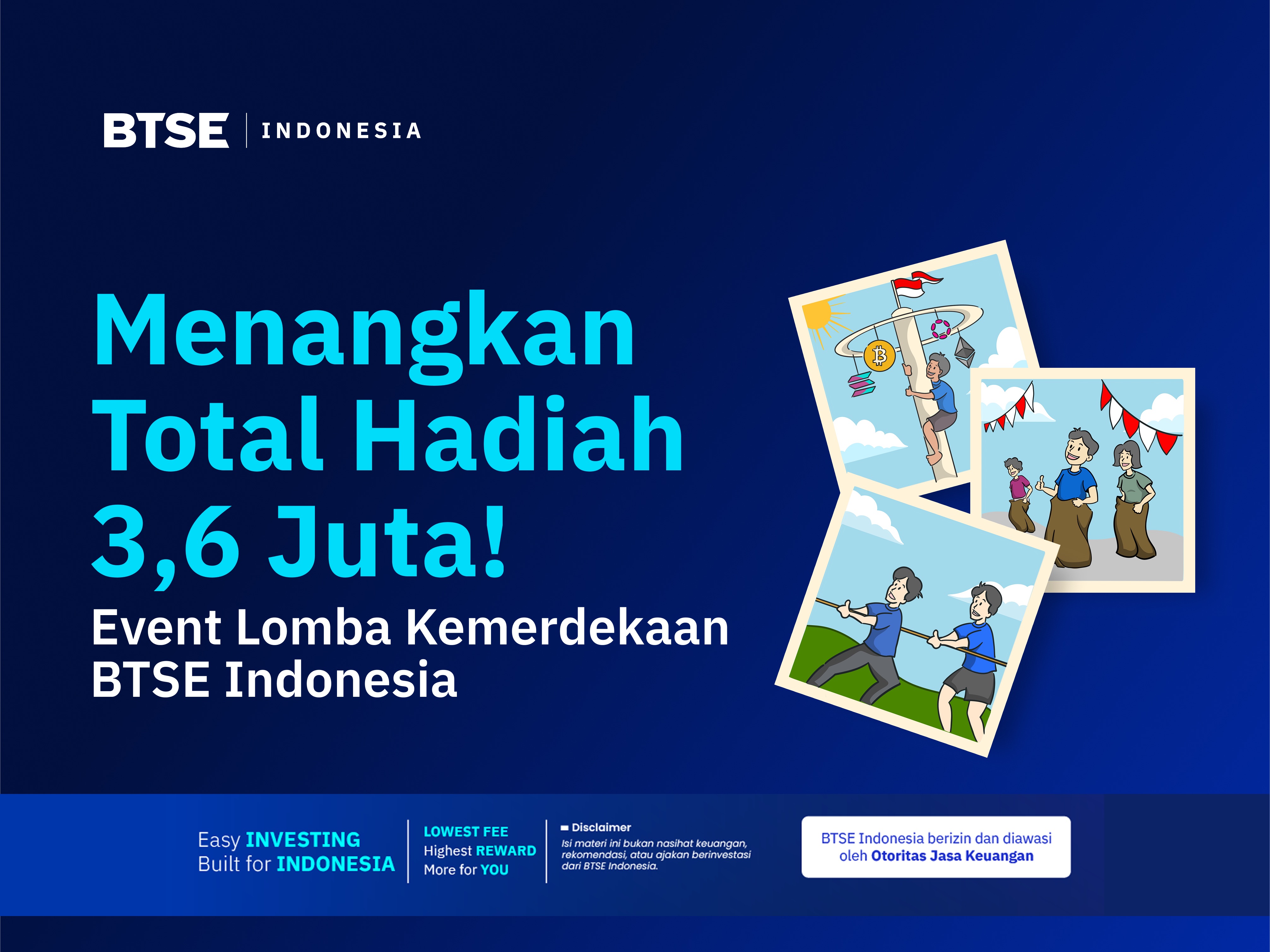 Menangkan Total Hadiah Rp3,6 Juta di Event Lomba Kemerdekaan BTSE Indonesia